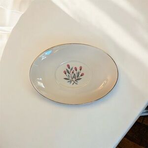 Vintage Floral Bone China Plate